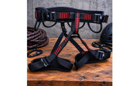 Half-Body Climbing Harness Reinforced Polyester Seat Climbing Harness Leg Loop Gear for Rappelling