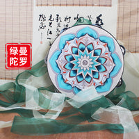 敦煌井藻舞蹈上铃鼓汉服流苏拍摄道具新疆考级6寸7寸8寸飘带手鼓