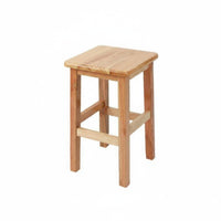 Sturdy Construction Four-Legged Square Stool Simple Design Backless Four-Legged Seat Anti-Slip Foot Pads Household Furniture Multi-Purpose for Business Owners, Homeowners, Classroom, Home, Dining Room, Kitchen