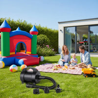 Built-in Handle Electric Air Pump Flexible Hose Portable Air Inflator Nozzle Attachments Electric Inflator Stable Feet