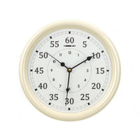 Dual Scale Analog Wall Clock Black Hands Round Wall Clock Large Numerals Room Decoration Central Mount