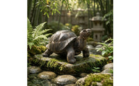 Turtle Figurine Naturalistic Turtle Statue Rustic Tortoise Figurine for Gardeners, Garden, Pond, Patio