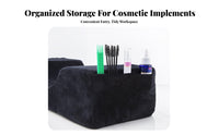 Breathable & Skin-Friendly Eyelash Extension Pillow Soft Velvet Cover U-Shaped Lash Pillow Side Pockets for Estheticians, Spas, Home Studios