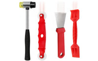 4 Pieces Window Glazing Tool Kit Easy to Use Glass Tool Kit Compact for Glaziers, Home Renovators
