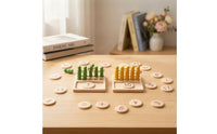 Child-Centered Counting Board with Pegs Smooth Arithmetic Board Numbers Math Toy Preschool for Preschoolers, Toddlers