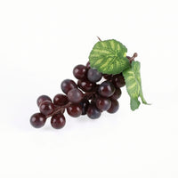 5 Pieces Realistic Artificial Grape Bunch with Vines and Leaves Lifelike Artificial Grape Cluster Reusable Ornament Vivid for Photography Props