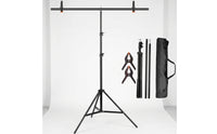 Horizontal Bar Background Stand Portable Backdrop Stand with Clamps Easy to Assemble Carry Bag for Photographers, Photo Studio, Video Shoots