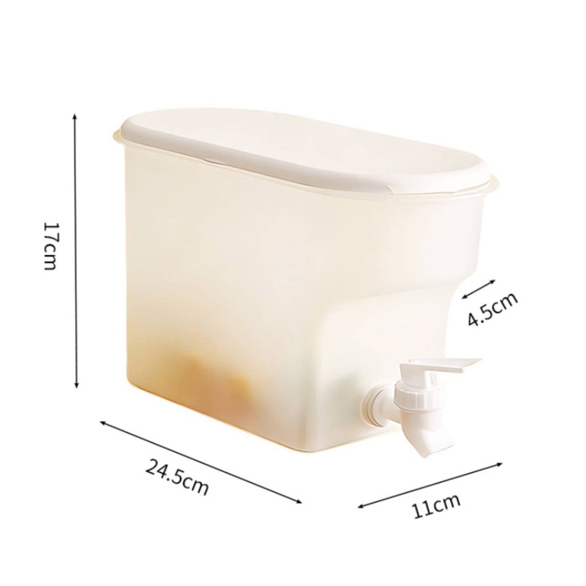 Refrigerator Juice Container Portable Handle Drink Container with Easy to Clean Fridge Water Dispenser with Spigot for Party, Picnic