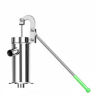 Leak-Proof Stainless Steel Hand Pump Heavy Duty Hand Press Water Pump High Flow Rate Pumping Equipment for Farm, Garden, Yard