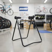 Space-Saving Floor Bike Stand with Adjustable Arms Non-Slip Two-Wheeler Parking Stand Slim Design Freestanding Two-Wheeler Parking Rack Multi-Function for Garage
