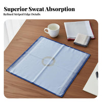 Sweat-Absorbent Cotton Handkerchief Soft Textile Men's Cotton Handkerchief Reusable for Women, Gentlemen, Formal Events, Business Attire