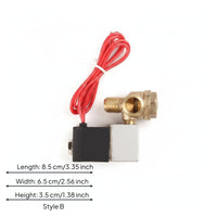 Oil-Non-Oil Compatible Male Threaded Compressor Valve Direct Replacement Air Compressor Solenoid Valve Quiet Operation Easy to Install