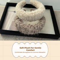 Non-slip washable plush headband