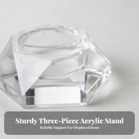 Acrylic Display Stand Minimalist Sphere Stand Versatile Ball Base for Shop Owners, Collectors, Showroom, Commerce Show, Office