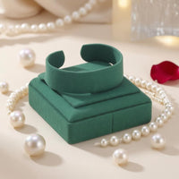 Velvet Jewelry Stand Curved Top Band Holder Display Stand Velvet Jewelry Display Set Stepped Base Bracelet Cushion Holder