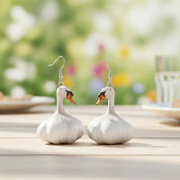 Garlic Earrings Funny Novelty Earrings Unique for Everyday Wear, Women