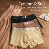 Mens Underwear Briefs Multipack with Pouch for Daily Use, Breathable Material with Elastic Waistband for