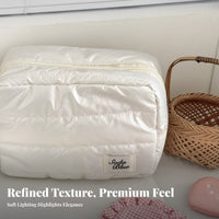 Shiny Rectangular Pouch Waterproof Large Capacity Toiletry Bag Water-Resistant