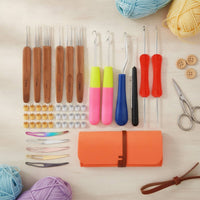 Crochet Hook Set Comfortable Crochet Set Lightweight Knitting Tool Kit for Crocheters, Beginners, Travel