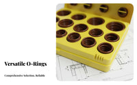 Assorted Sizes O-Gasket Repair Box Wide Variety of Sizes O-Gasket Assortment Kit Hardware Supplies Oil Resistant Long-Lasting