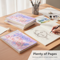 A4 Sketchbook for Students, Thickened Drawing Pad for Art Practice and Quick Sketches