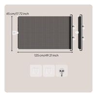 Retractable Mesh Pet Gate Space-Saving Retractable Pet Gate Compact for Dogs