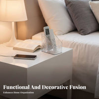 Multi-Compartment Tissue Box Holder Multiple Compartments for Families, Parents