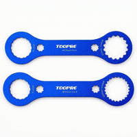 2 Pieces Aluminum Alloy Bottom Bracket Wrench Double-Ended Bike Bottom Bracket Wrench Flat Notched for Cyclists, Mechanics, Bike Maintenance, Workshop