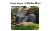 Large Capacity Garden Storage Bench Weather-withstandant outdoor storage container sturdyDuty Outdoor Furniture Easyraise Lid for Homeowners, Families, Courtyard, Backyard