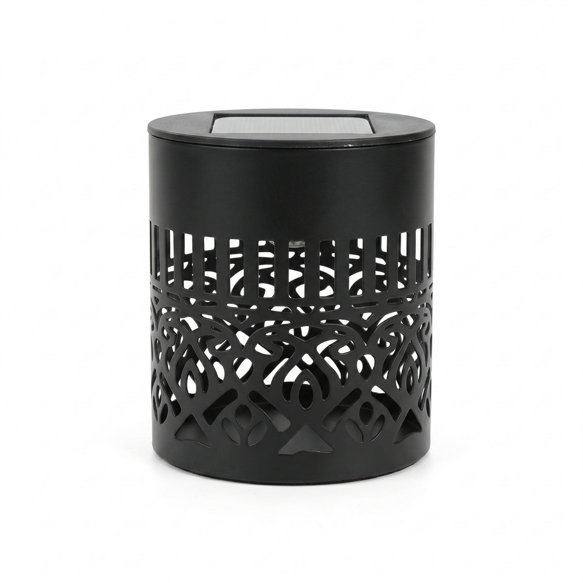 Decorative Solar Projection Wall Light with Metal Housing Wireless Solar Mandala Light Energy Saving Eco-Friendly for Courtyard