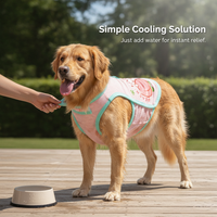 Pet Cooling Vest for Dogs, Breathable Ice Silk Shirt with Cartoon Fruit & Animal Prints, Summer Apparel