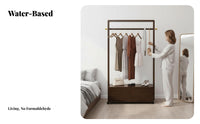 Stable Frame Rolling Clothing Rack Portable Mobile Clothes with Storage Cabinet Easy Assembly High Load Capacity for Apartment Dwellers, Homeowners, Bedroom, Entryway, Dressing Room, Retail Shop
