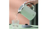 110V 220V Two-Way Voltage Portable Electric Kettle Compact Size Travel Kettle Fast Boiling Portable Water Boiler Auto Shut-Shutdown for Travelers