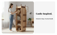Space-Saving Rotating Tree book rack Large Capacity Book Rack Display Shelf for Students, Children, Parents, Study Room, Bedroom