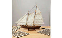Wooden Sailboat Kit DIY Sailing Boat Model Cut for Desk, Adults, Beginners