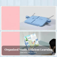 Foldable Design Adjustable Bookrest Multi-Functional Adjustable perusing Easel Handshands-off Book Stand Secure Page holders for Children, Professionals, lessonroom, Library, Bedroom, Office