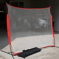 Sports Protective Barrier Freestanding Barricade Backstop Net Barrier Netting Portable Large-Scale for Athletes, Backyard