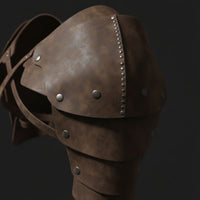 Leather Shoulder Guard with Straps Adjustable Medieval Shoulder Guard Cosplay Pauldron for Larpers, Cosplayers, Theater, Photo Shoots, Halloween