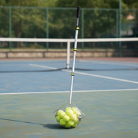 Tennis Ball Picker with Wire Basket Adjustable Tennis Ball Collector Comfortable Grip for Training