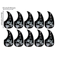 10 Pieces 41 Inch Acoustic Guitar Pickguard Thin Pick Guard Scratch Plate Lightweight for Guitarists