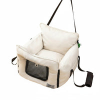 Easy Installation Dog Car Booster Seat Two-Way-Use Design Dog Booster Car Seat Sturdy Frame for Road Trips, Vehicle, Home