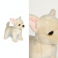 Chihuahua Stuffed Toy Lifelike Chihuahua Stuffed Dog Plushie Cuddly High Quality for Children, Playroom, Bedroom