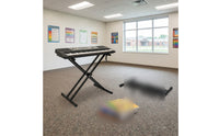Detachable Double Tube Keyboard Stand Portable Double X Keyboard Stand Adjustable Height Instrument Support Non-Slip Rubber Caps for Studio, Stage