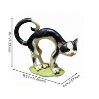 Realistic Hand-Painted Resin Figurine Detailed Molded Animal Sculpture Figurine Freestanding Decorative Animal Ornament Solid Base for Shelf