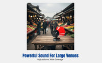 Bluetooth Loudspeaker, High Power Rechargeable Megaphone, Recording, Car Advertising, Market Stall Attachment