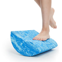 Stretching Practice Block with Curved Profile Stable Cushioned Shaped Stretching Practice Wedge Dense Foam Blocks for Yogis, Home Gym