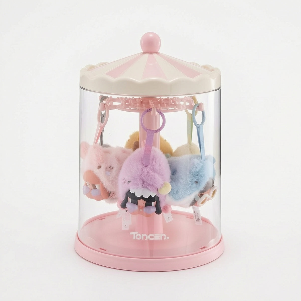 Stuffed Figure Display Case Transparent Accessory Hanger Stand Figure Display Case Compact Showcase Unique Design for Collectors