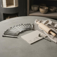 20 Pieces Ceramic Stamping Tool Set Decorative Pattern Pottery Embossing Tool Ergonomic   Supply for Craft Workshop