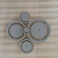 5pcs Pottery Foot Ring Template Tool for Ceramic Art