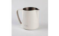 Milk Frothing Pitcher with Textured Handle Tapered Milk Steaming Jug Comfortable Grip Jug for Baristas